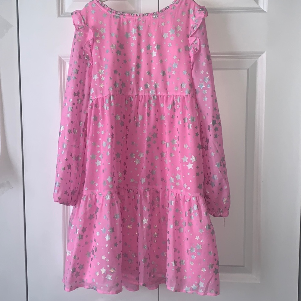 Girls Fabkids Shimmer Star Dress